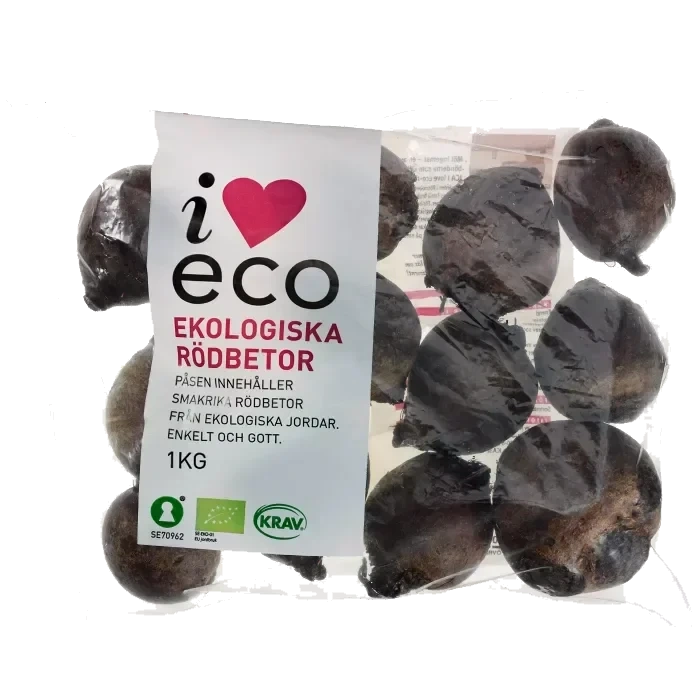 Rödbetor Ekologiska 1kg KRAV Klass 1 ICA I