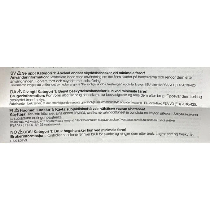 Trädgårdshandskar Stl. 7/S