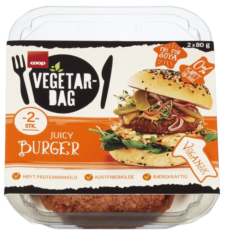Coop Vegetardag Juicy Burger 160g
