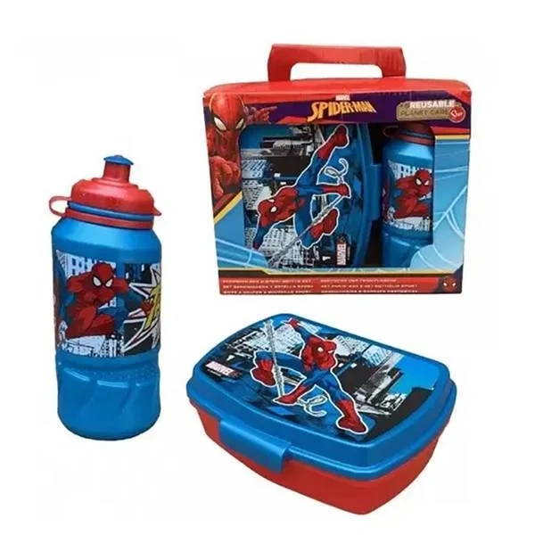 Matpakke og Drikkeflaske - Spiderman