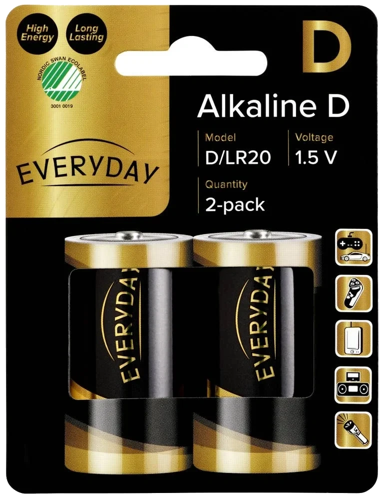 Batterier D/LR20