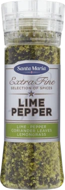 Lime Pepper Kvern 310g Santa Maria