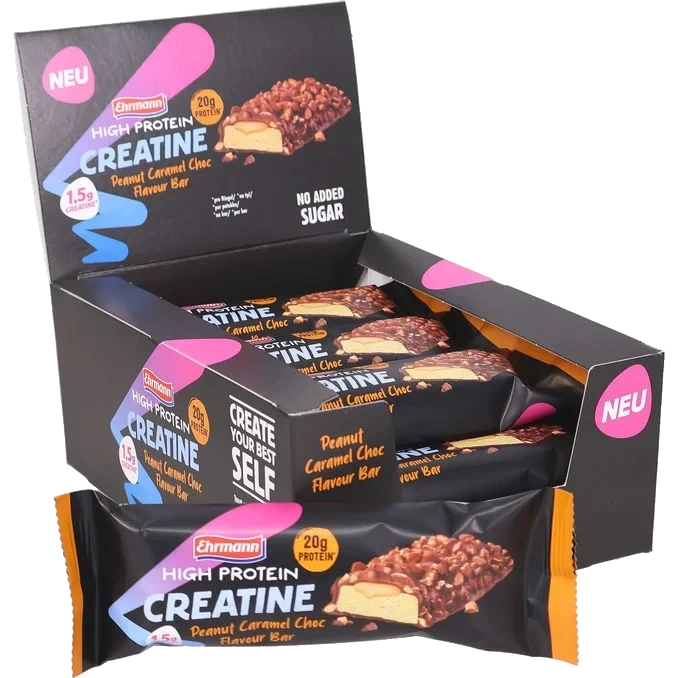 Proteinbar Kreatin Peanut-Caramel-Choco 12-pak