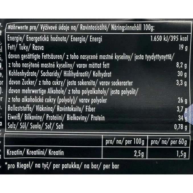 Proteinbar Kreatin Peanut-Caramel-Choco 12-pak
