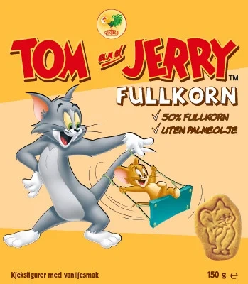 Tom & Jerry Kjeks Fullkorn 150g