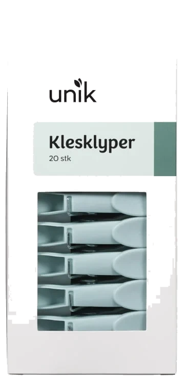 Klesklyper Plast 20stk Unik
