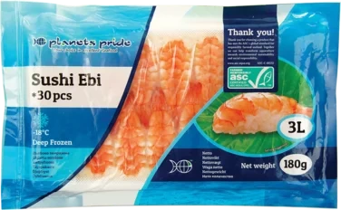 Asc Ebi Vannamei Rejer 3l, 8-8,5cm 30stk