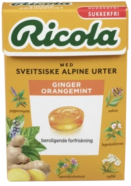 Ricola Ginger Orangemint Sf 50g