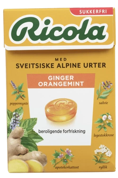 Ricola Ginger Orangemint Sf 50g