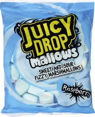 Mallows Raspberry Juicy Drop 100g Bazooka