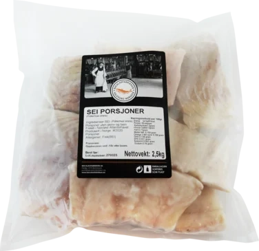 Seiporsjoner 2,5kg