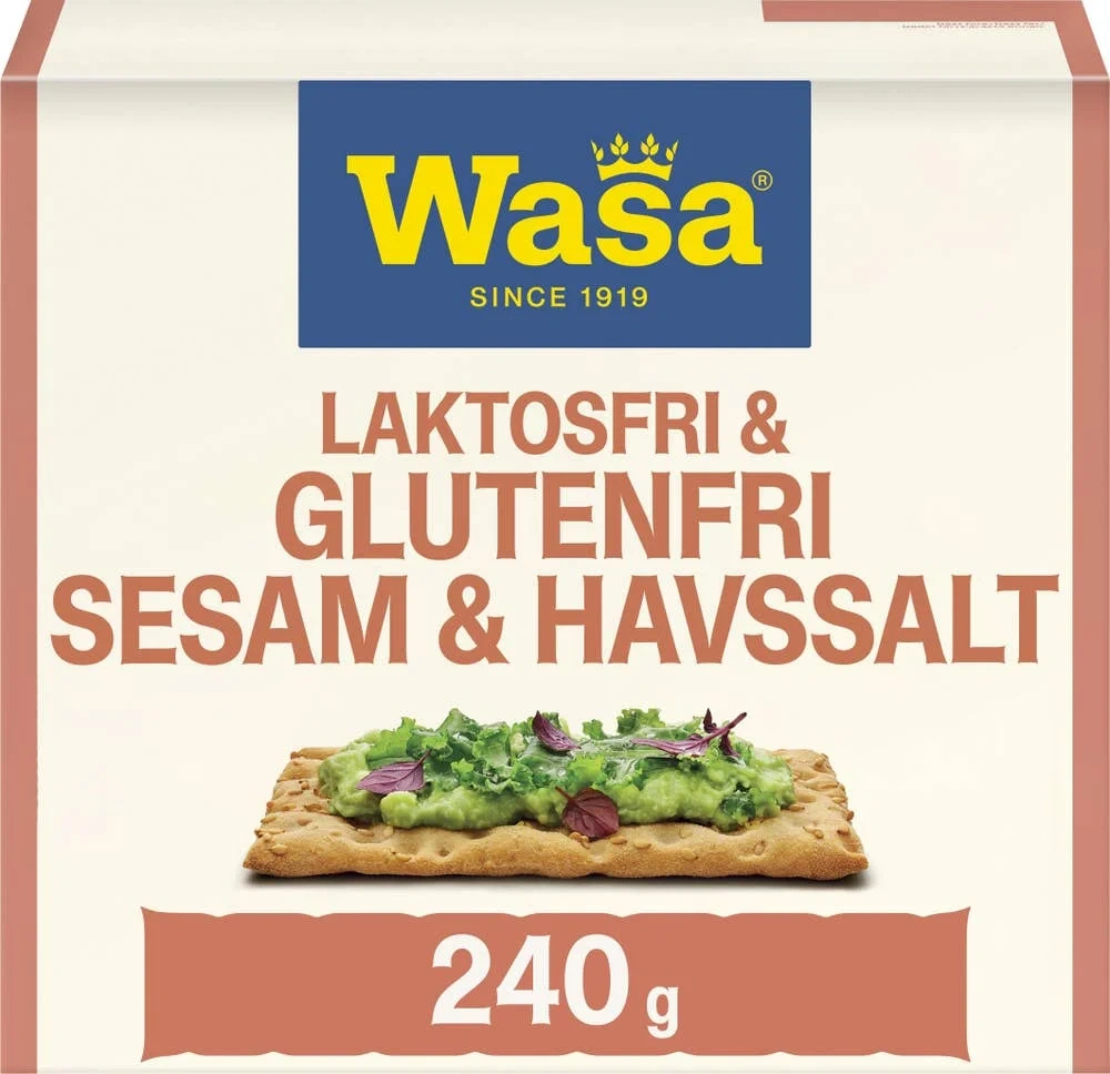 Knekkebrød Glutenfri Sesam & Havsalt