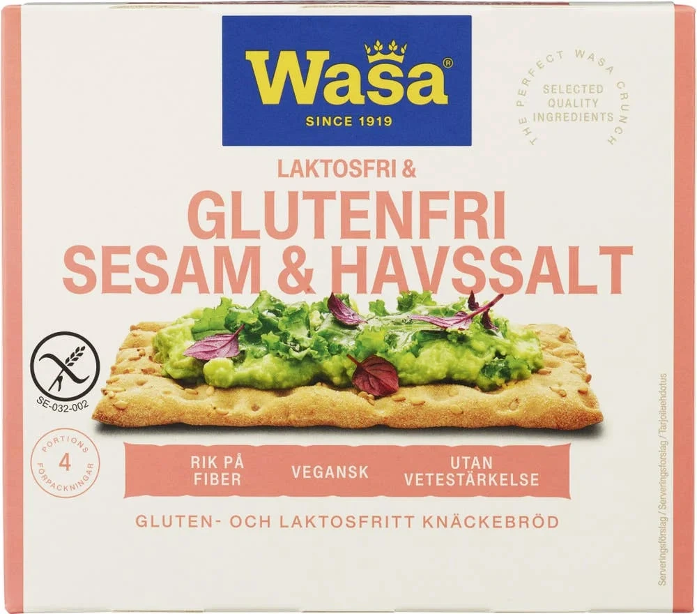 Knekkebrød Glutenfri Sesam & Havsalt