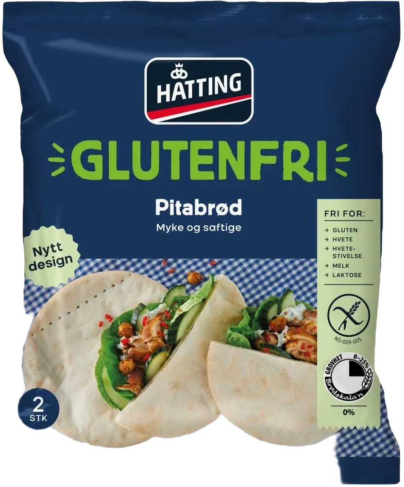 Glutenfrie Pitabrød 2 stk, 230 g