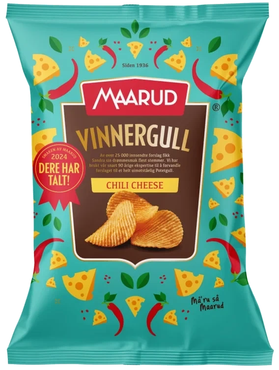 Vinnergull Chili Cheese 200g Maarud