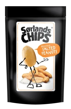Sørlandschips Salted Peanuts 90g