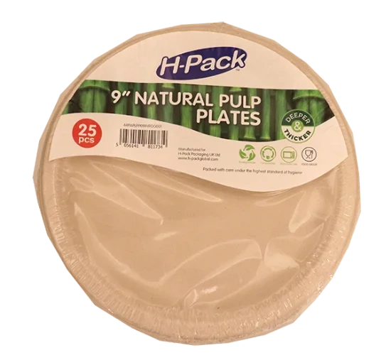 Engangstallerken 23cm Papp 25pk