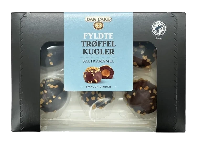Trøffelkuler Fylte Salt Karamel 210g Dan Cake
