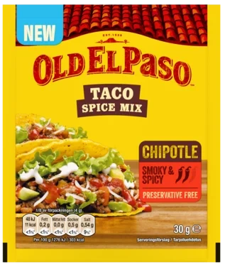 Old El Paso Taco Spice Mix Chipotle 30g