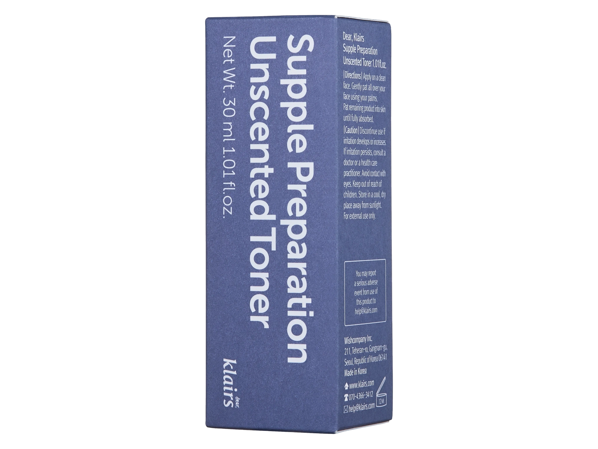Klairs Supple Preparation Unscented Toner, 30 ml