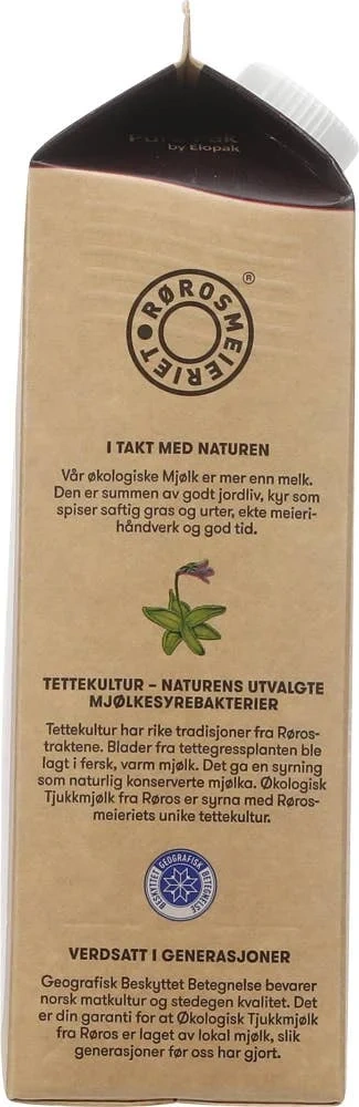 Økologisk tjukkmjølk fra Røros