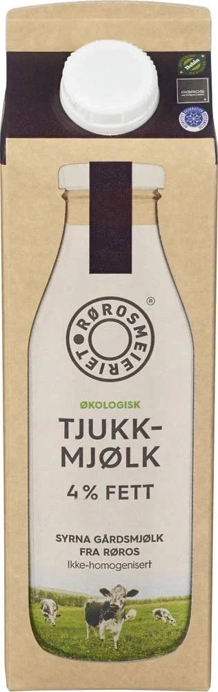 Økologisk tjukkmjølk fra Røros