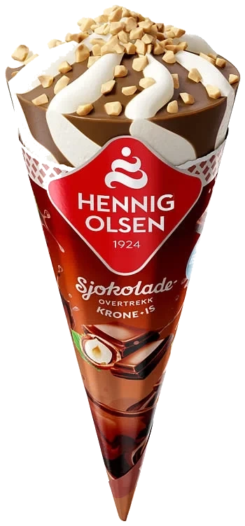Krone-is Sjokolade 125ml Hennig Olsen 28 Stk