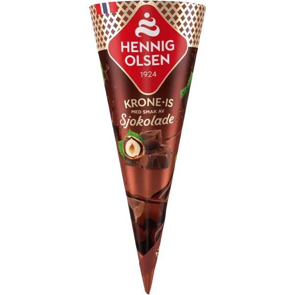 Krone-is Sjokolade 125ml Hennig Olsen 28 Stk