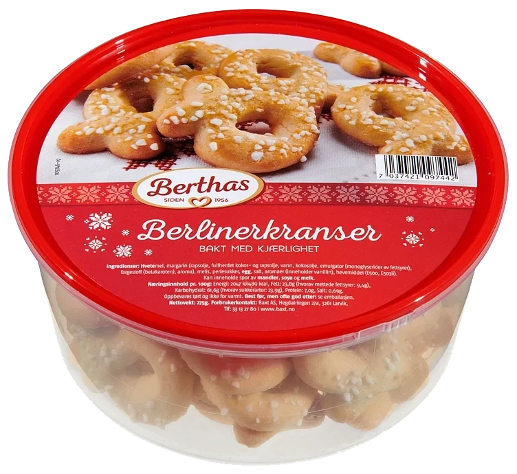 BERLINERKRANSER 275 g berthas