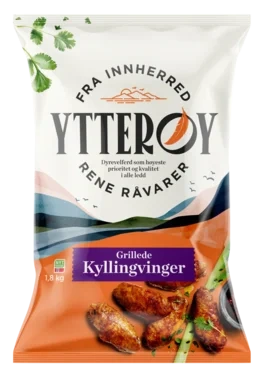 Saktevoksende Kyllingvinger Grillet Ytterøy 1,8kg, Frys