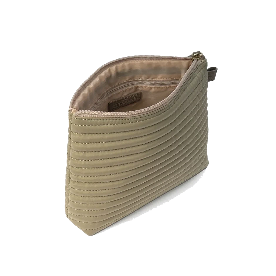 Ceannis Cosmetic M Taupe Soft Quilted Stripes