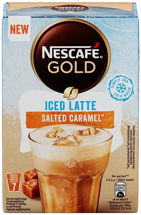 Iced Latte Salted Caramel 7pos Nescafe Gold