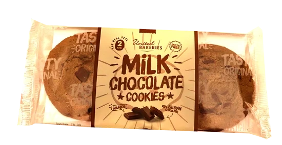 Cookies m/Melkesjokolade 100g United Bakeries