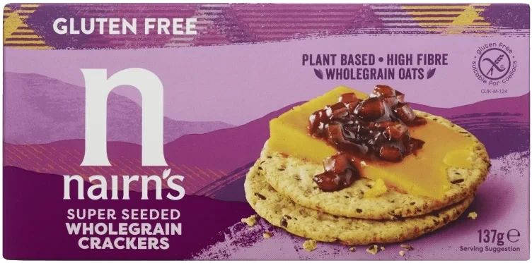 Havrekjeks m/Frø glutenfri 137g Nairn's