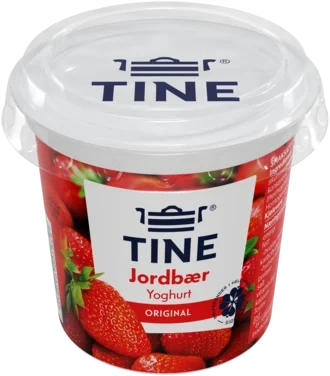 Yoghurt Jordbær 180g Tine