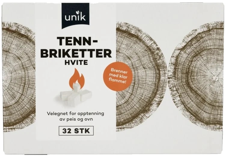 Tennbriketter Hvite 32stk