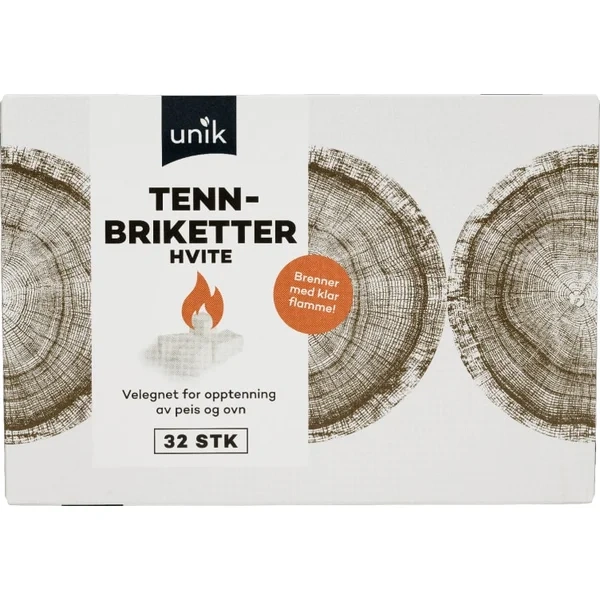 Tennbriketter Hvite 32stk
