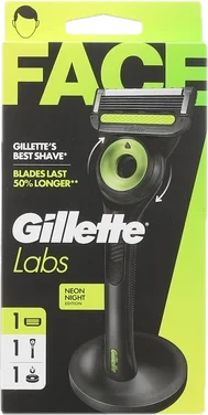 Barberhøvel Labs Neon Night 1blad Gillette