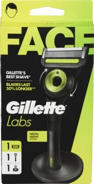 Barberhøvel Labs Neon Night 1blad Gillette