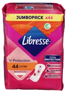 Libresse Bind Ultra Regular Jumbo Pk 44 stk