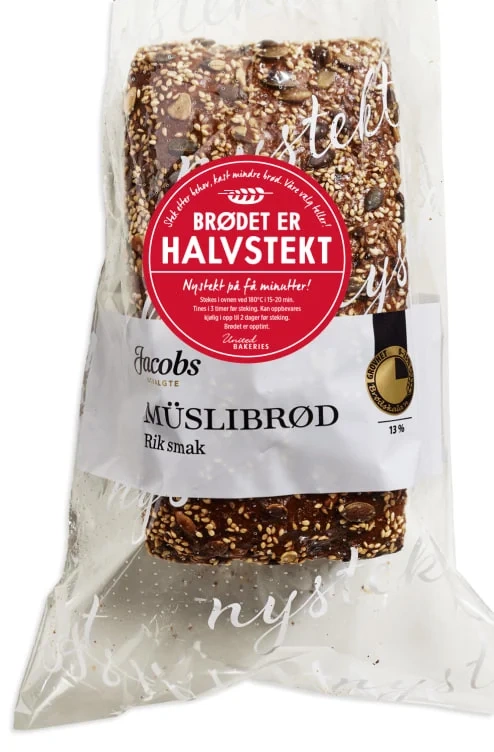 Muslibrød Halvstekt 500g Jacobs Utvalgte