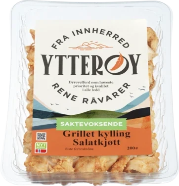 Grillet Kylling Salatkjøtt Krydret 200g
