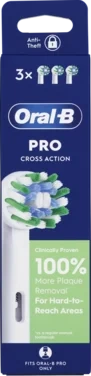 Oral-B Børstehoder Pro Cross Action 3stk