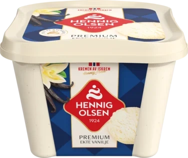 Premium Fløteis Ekte Vanilje 0,85l Hennig-Olsen