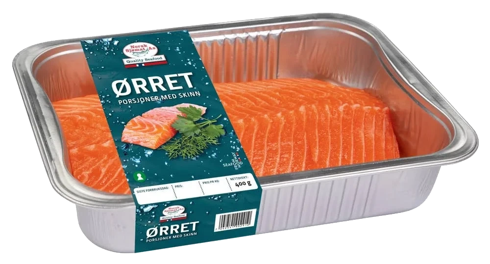 Ørretfilet med skinn