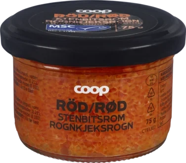 Caviar Red, Lumpfish Roe Msc White Logo