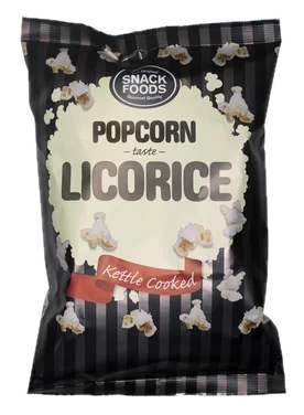 Snackfoods Popcorn Licorice 65g