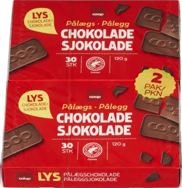 Chocolate Slices, Milk 2x120g