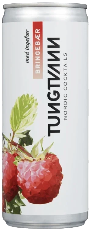 Tungtvann - Bringebær & Ingefær 4% 0.25l
