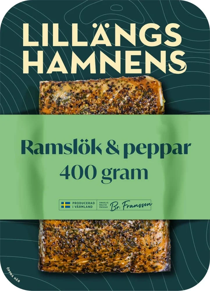 Varmrökt Laxfilé Ramslök & Peppar